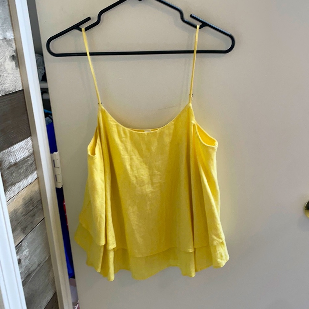 Pastel yellow tank top